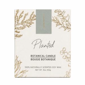 Planted Candles Fallen Snow Seasonal Holiday Candle 9 oz.