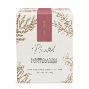 Planted Candles Cozy Cabin Seasonal Holiday Candle 9 oz.