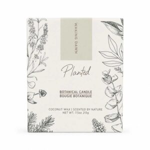 Planted Candles Waking Dawn Garden Soy & Coconut Wax Candle 7.5 oz.