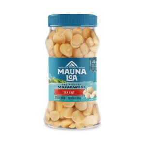 Mauna Loa Hawaiian Sea Salt Macadamia Nuts 6 oz. jar