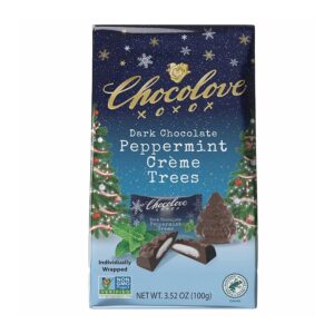 Chocolove Dark Chocolate Peppermint Creme Trees 3.52 oz.