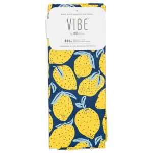 MUKitchen Lemons Vibe Dual-Sided Printed Tea Towel 18″ x 30″