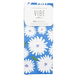 MUKitchen Daisy Toss Vibe Dual-Sided Printed Tea Towel 18″ x 30″