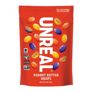 Unreal Peanut Butter Chocolate Drops 4 oz.