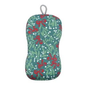 MUKitchen Holiday Mistletoe Scrubsy Scrub Sponge 3″ x 6.5″