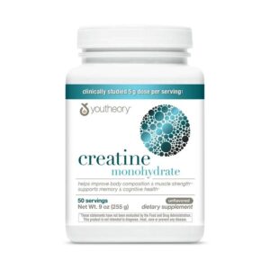 Youtheory Unflavored Creatine Powder 9 oz.