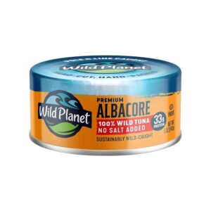Wild Planet Foods No Salt Added Wild Albacore Tuna 5 oz.