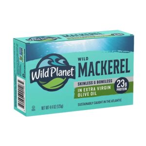 Wild Planet Foods Wild Skinless & Boneless Mackerel 4.4 oz.