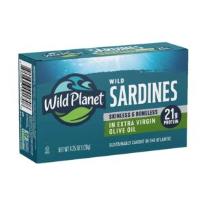 Wild Planet Foods Wild Skinless & Boneless Sardine Filets 4.25 oz.