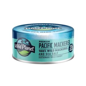 Wild Planet Foods 100% Wild Pacific Mackere & Sea Salt 5 oz.