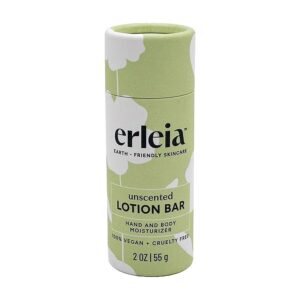 Erleia Vegan Plastic-Free Unscented Lotion Bar 2 oz.