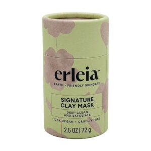 Erleia Vegan Plastic-Free Deep Clean & Exfoliate Signature Clay Mask 2.5 oz.