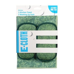 E-Cloth Green Vines Kitchen Combo Pack