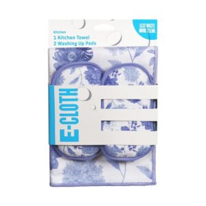 E-Cloth Purple Flowers Kitchen Combo Pack