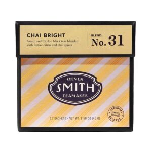 Smith Tea Holiday Chai Bright Spiced Black Tea 15 tea bags