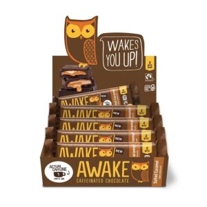 Awake Chocolate Salted Caramel Dark Chocolate 20 (1.2 oz.) bars