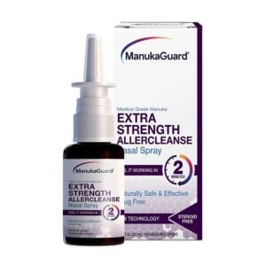 ManukaGuard Manuka Honey Allercleanse Extra Strength Medical Grade Nasal Spray 0.65 fl. oz.