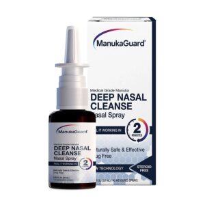 ManukaGuard Deep Nasal Cleanse Nasal Spray Medical Grade Manuka Honey 0.65 fl. oz.