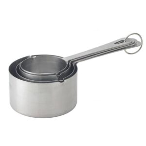 Harold Import Co. Baking Stainless Steel Measuring Cup, Set of 4 7″ x 3 3/8″ x 2 1/4″